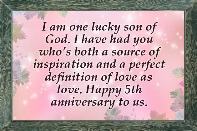 5 Years Of Togetherness Love