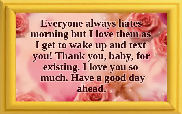 Cute Romantic Good Morning Message Cute Romantic Good Morning Message