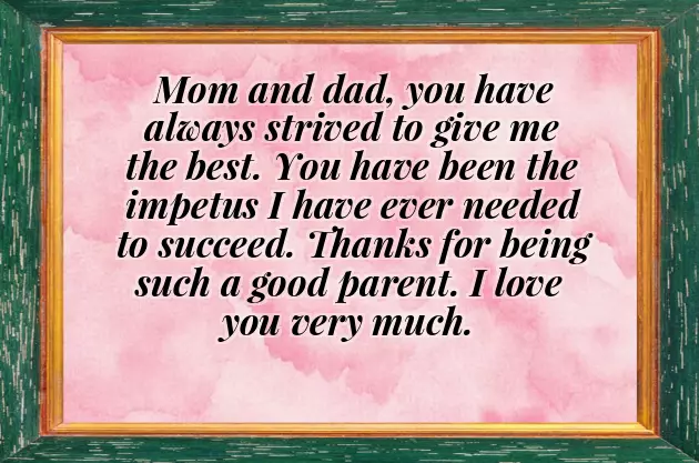 Message To My Parents Message To My Parents