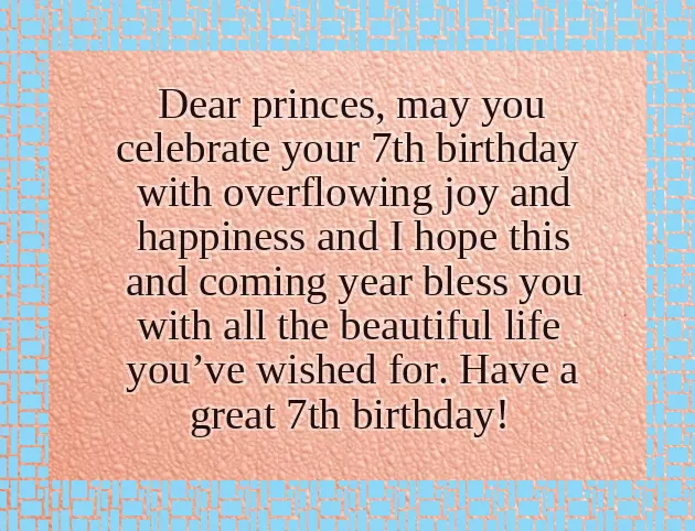 7Th Birthday Message For Niece 7Th Birthday Message For Niece