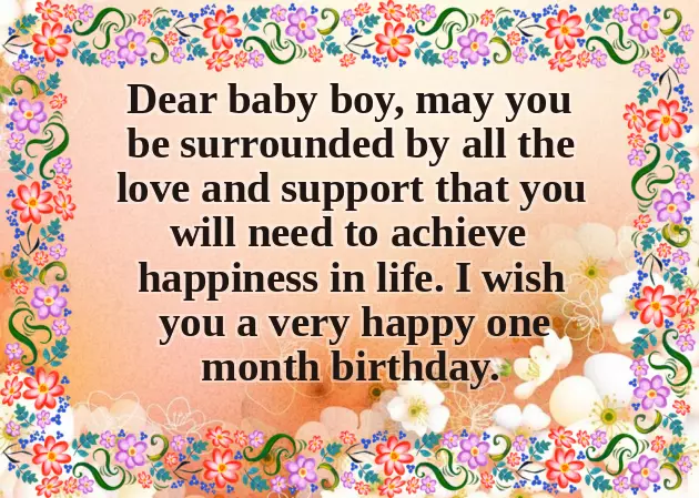 First Month Birthday Wishes For Baby Boy First Month Birthday Wishes For Baby Boy