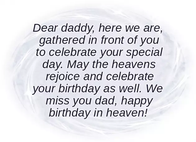 Birthday Wishes For Deceased Father From Daughter