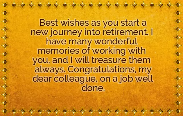 Retirement Wishes For Colleague Retirement Wishes For Colleague