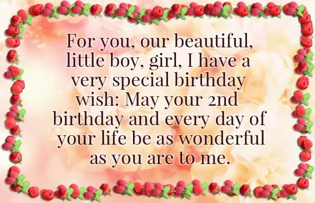 Happy 2Nd Birthday Wishes Happy 2Nd Birthday Wishes