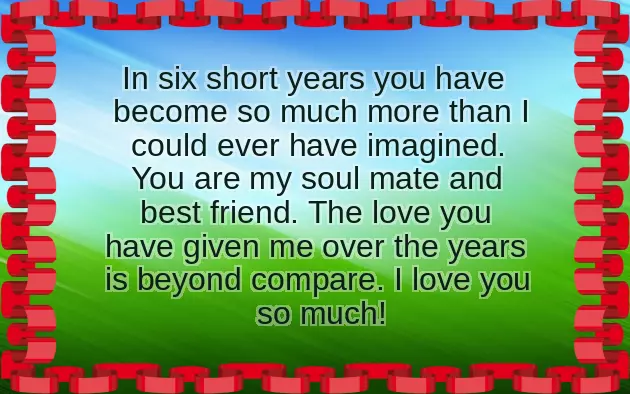 6Th Wedding Anniversary Wishes To Husband 6Th Wedding Anniversary Wishes To Husband