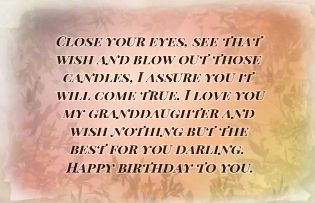 Best Wishes To Granddaughter Best Wishes To Granddaughter