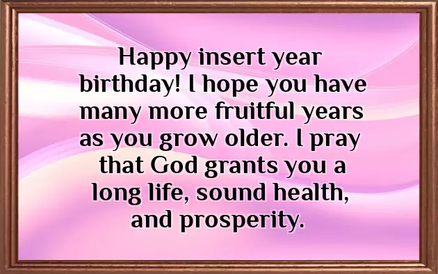 Birthday Wish For Older Woman