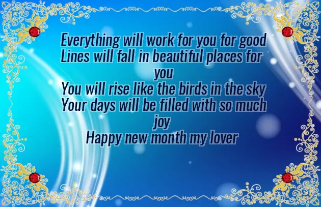 New Month Message For Your Love New Month Message For Your Love