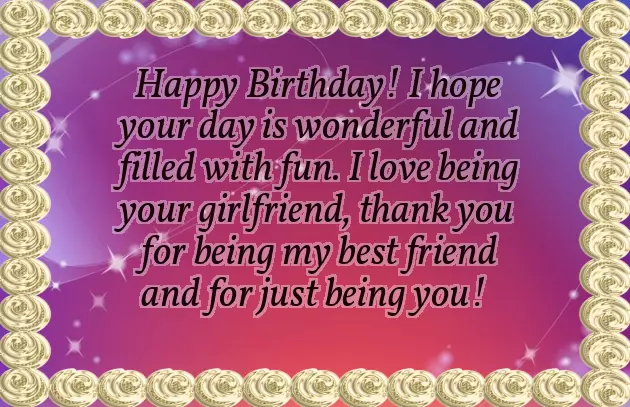 Sweet Words For Boyfriend Birthday