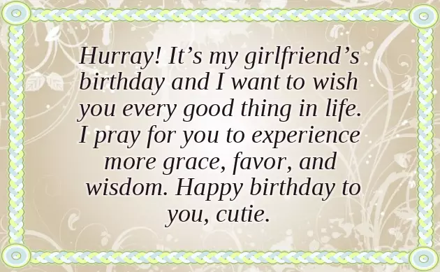 Happy Bday Wish To Gf