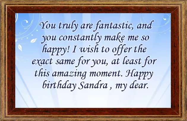 Happy Belated Birthday Sandra Happy Belated Birthday Sandra