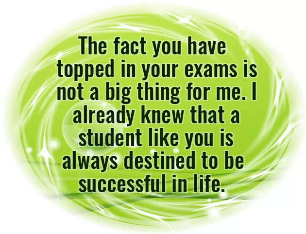 Congratulations To Teachers For Good Results