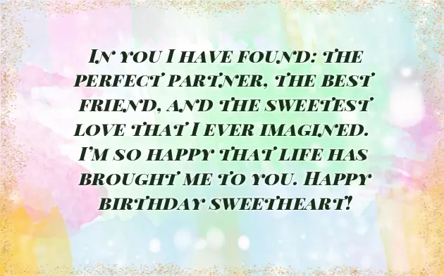 Happy Birthday Thought For Wife