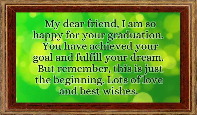 Congratulations To My Grandson