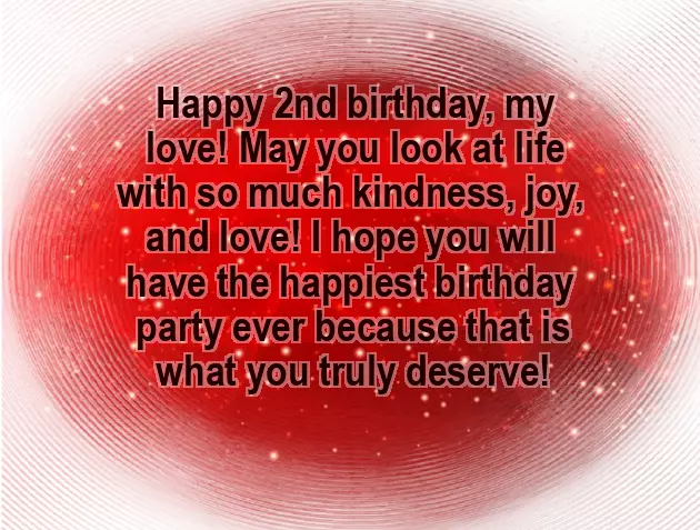 Second Birthday Wishes For Boy