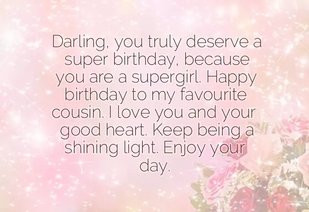 Birthday Quotes For A Cousin Sister