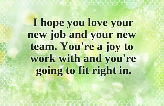 Congratulations For New Job