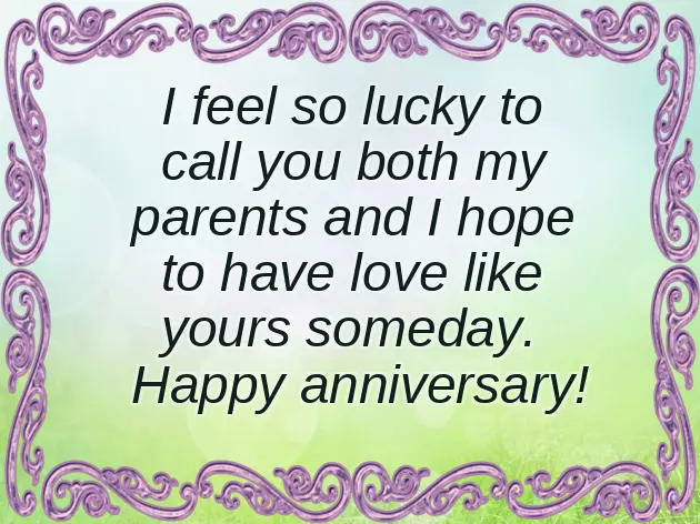 Parents Anniversary Status