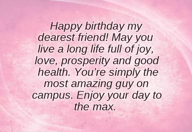 Birthday Wish To My Friend Boy