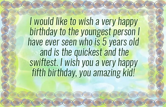 Birthday Wishes To 5 Years Boy Birthday Wishes To 5 Years Boy