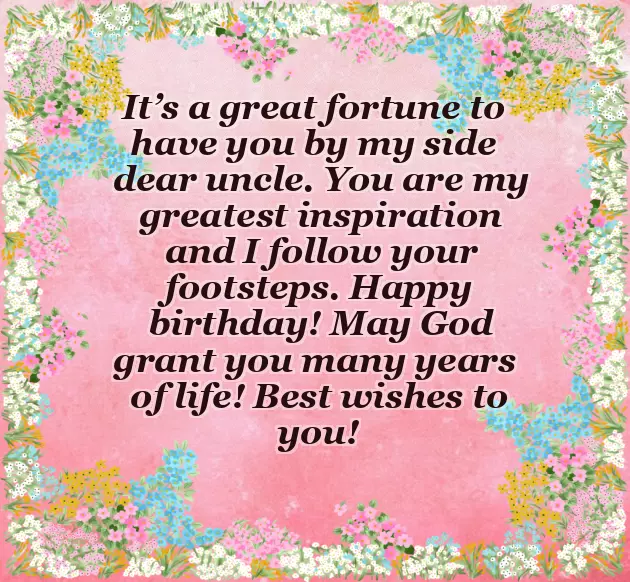 Birthday Wishes For Maternal Uncle