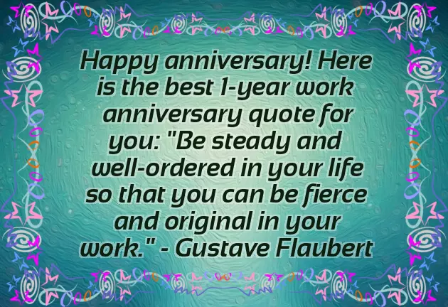 1 Year Work Anniversary