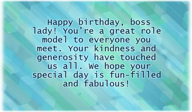 Happy Birthday Quotes For Female Boss