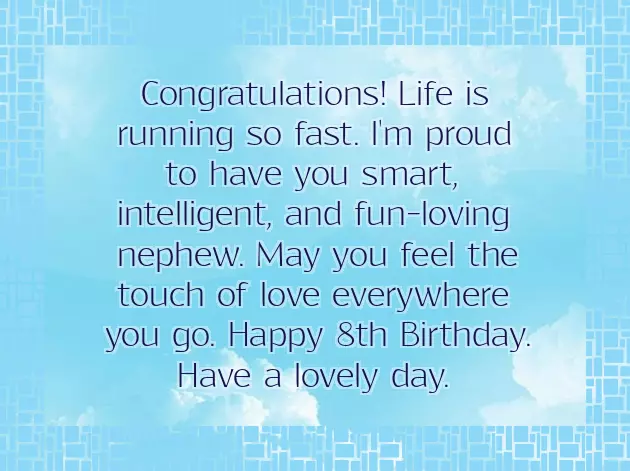 Son 8Th Birthday Wishes