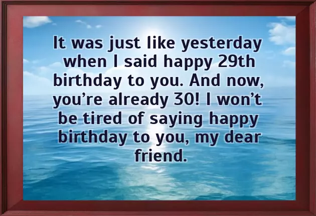 Birthday Wishes For 30