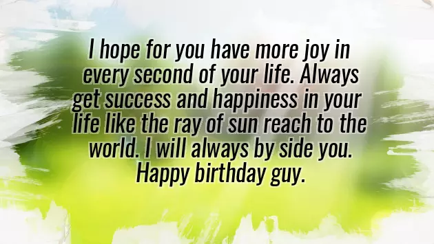 Birthday Wishes To Handsome Man