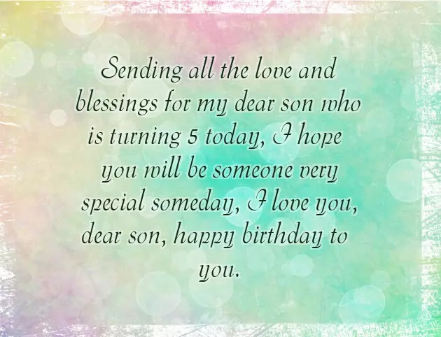 Happy 5 Birthday My Son Happy 5 Birthday My Son