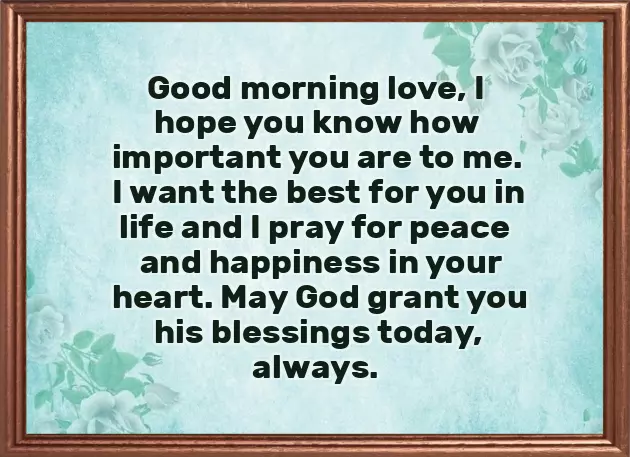 Morning Wishes And Prayers