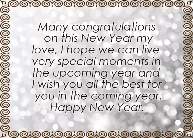 Happy New Year Greetings For Boyfriend