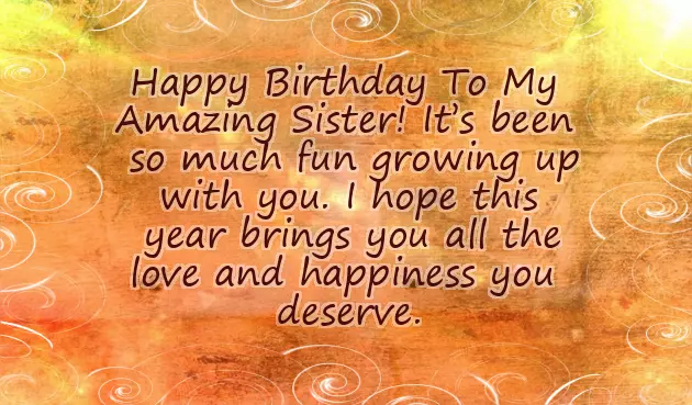 Birthday Wish To My Little Sister