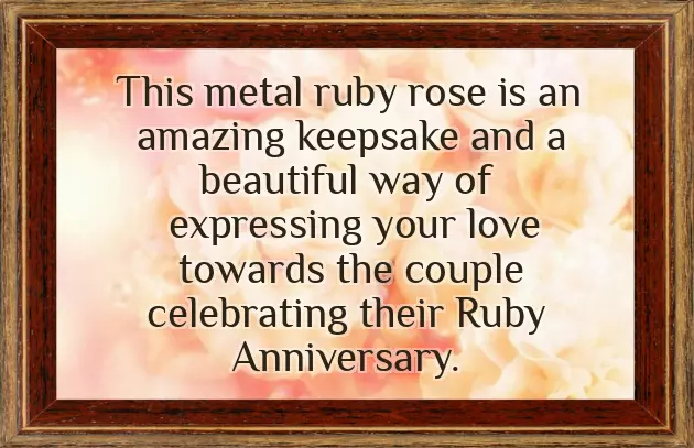 40Th Wedding Anniversary Ideas