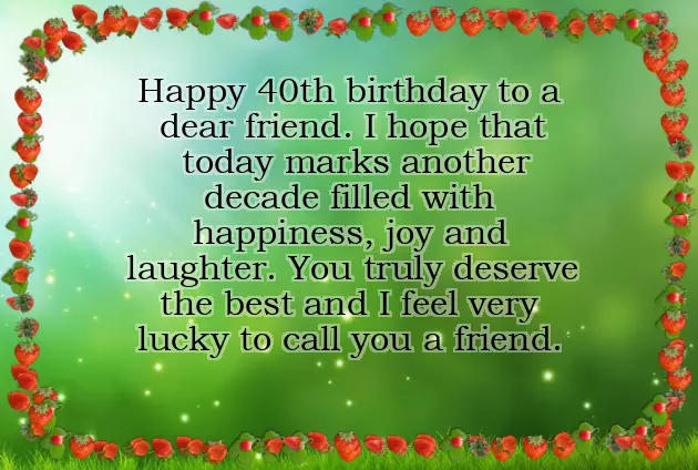 Happy 40Th Birthday