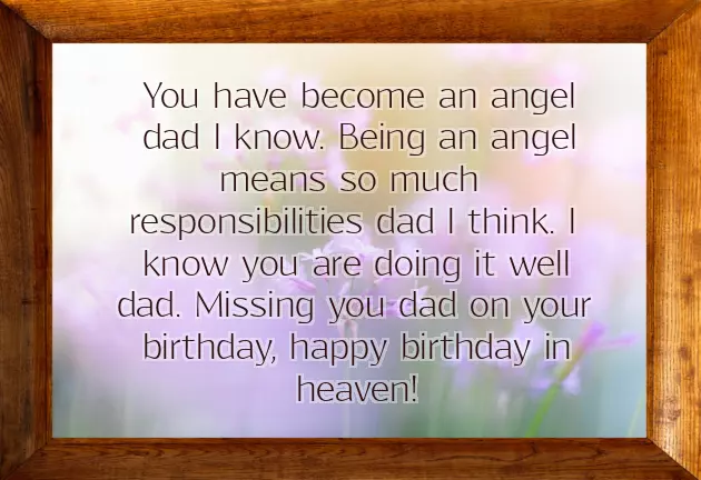 Birthday In Heaven Dad Quotes