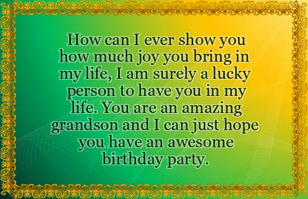 Birthday Wishes For One Year Grandson