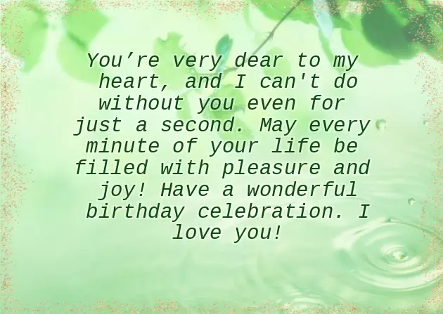 Pre Birthday Wishes For Boyfriend