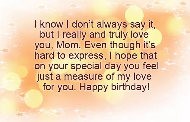 Happy Birthday Love Mom
