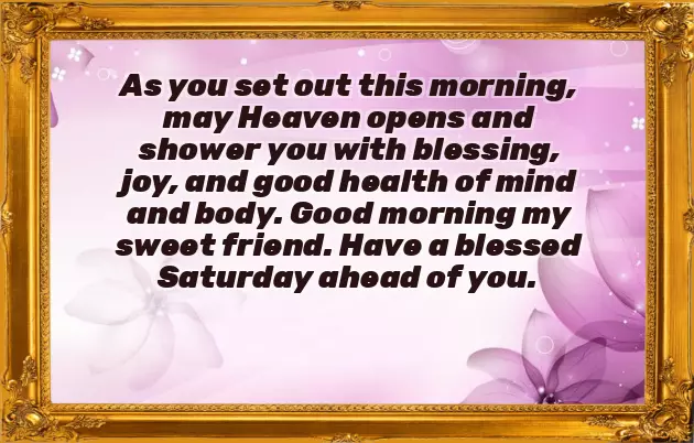 Good Morning Blessings Saturday Good Morning Blessings Saturday