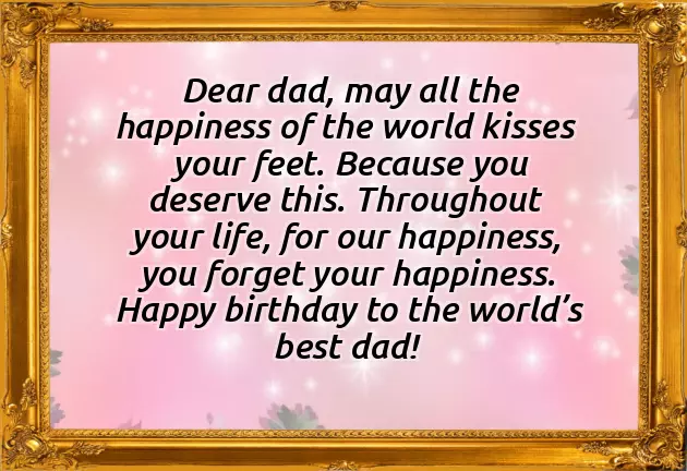 World Best Papa Birthday Wishes