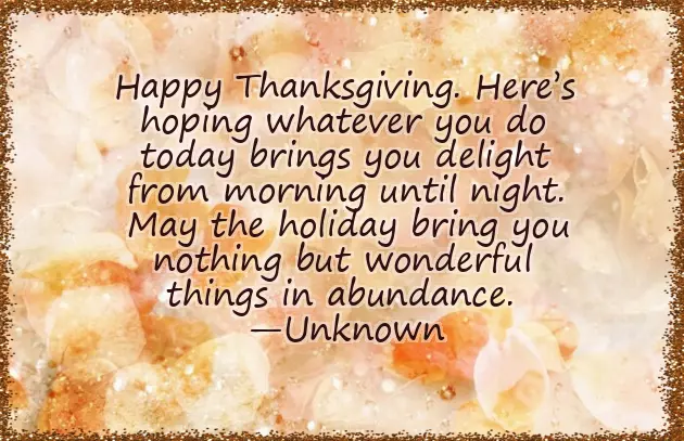 Congratulations Thanksgiving Day