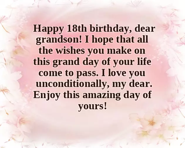 Happy Birthday Quotes Grandson