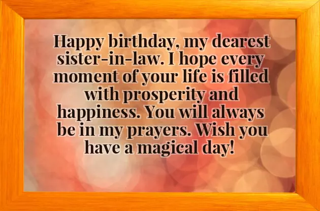 Sister Birthday Line