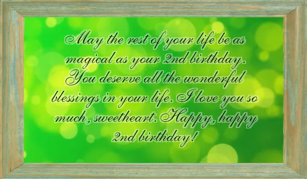 Happy 2Nd Birthday Daughter