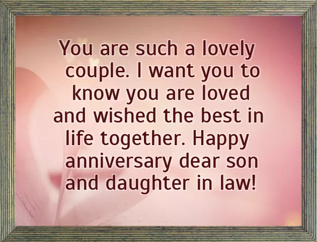 Happy Anniversary To My Son And His Wife