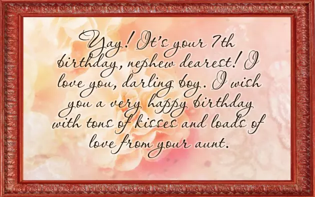 Happy 7Th Birthday To My Nephew Happy 7Th Birthday To My Nephew