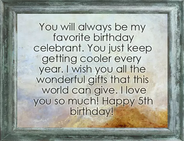 Happy Birthday Baby Girl 5 Years