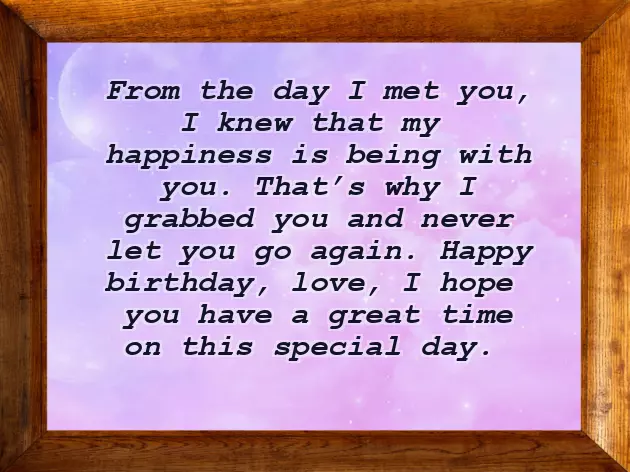Happy Birthday Message For Boyfriend